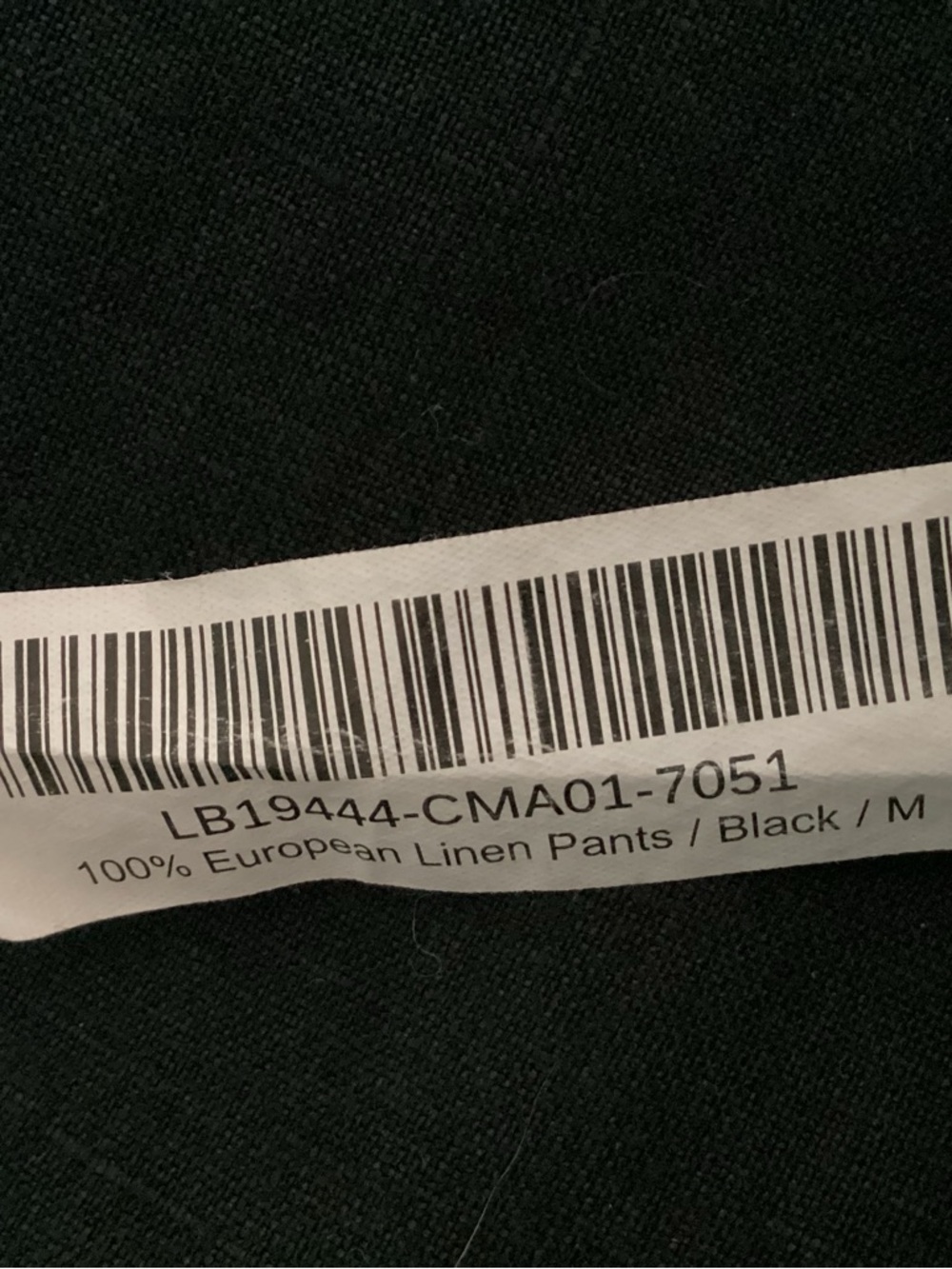 Quince Black European Style Linen Pants Misses size M - Picture 6 of 6